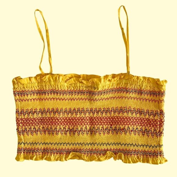 Forever 21 Yellow Tank/Tube Top - Size L - Picture 2 of 4